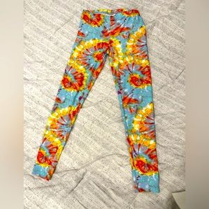 Tie dyed Girls leggings